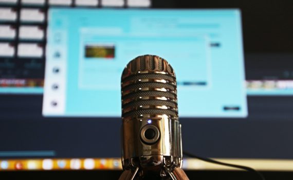 podcasts, micro, ordinateur